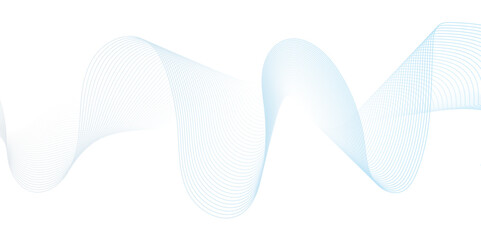 Abstract smooth line music sound frequency isolated element creative wave line blend curve flow technology modern white background. web banner vector beautiful waveform light music energy design.	