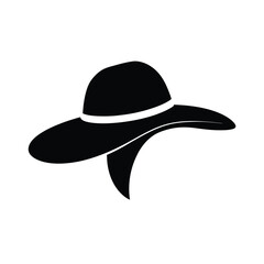 hat silhouette vector illustration on transparent background