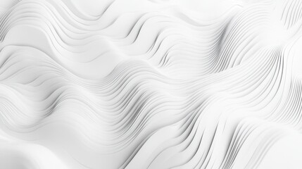 Obraz premium Abstract white wavy layers