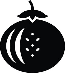 Pumpkin silhouette vector illustration on transparent background