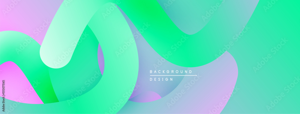 Poster abstract fluid shapes, vibrant colors blend. modern design, smooth gradients create dynamic composit