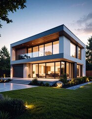 modern residential house, real estate lifestyle