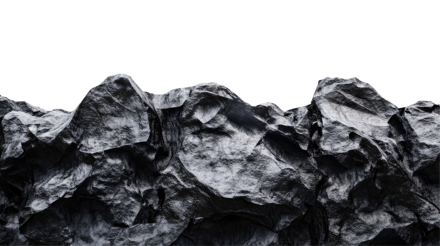 Dark grayscale rocky mountain range