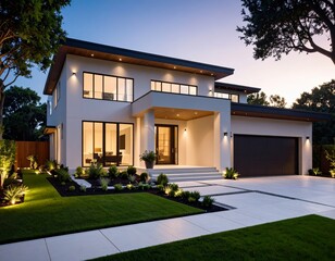 modern residential house, real estate lifestyle