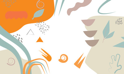 Abstract organic shape background. Vector illustration.