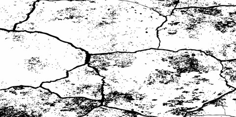 Fototapeta premium Dust or old grunge concrete building damaged grunge wall black and white texture effect white background.