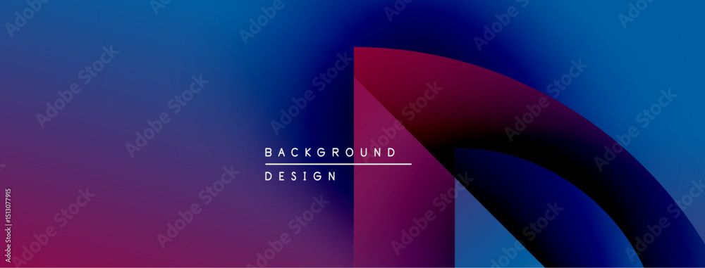 Poster abstract gradient background. purple, blue hues blend smoothly. text reads background design. modern