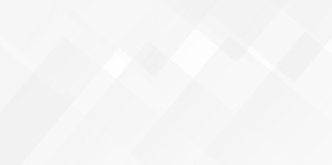White and gray overlap triangle geometric technology pattern. minimal rectangle randomly arranged white lines transparent web square background layers. overlapping presentation design.