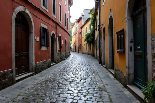 Fototapeta narrow street in venice