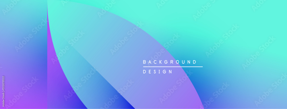 Aufkleber abstract gradient background. smooth color transitions, purple, blue, turquoise hues. minimalist des