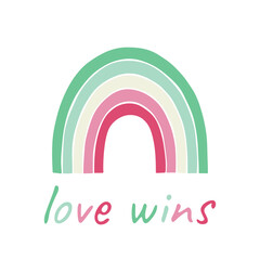 Colorful rainbow shape Abrosexual pride flag Happy pride day LGBTQIA community Pride Month Vector hand drawn doodle for posters, stickers, logo, cards