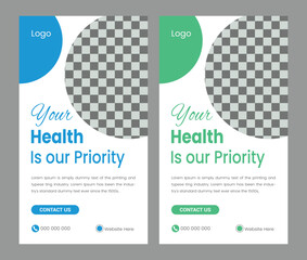  Medical healthcare Instagram and Facebook story design template
