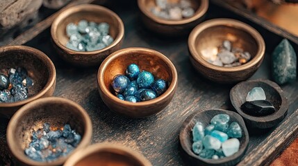Close up of eco-friendly jewelry manufacturing using recycled metals, sustainable stones, and ethical sourcing practices to reduce environmental impact in the jewelry industry