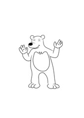 polar bear cub illustrations vector 