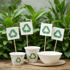 Eco-Friendly Packaging: Sustainable Design for a Greener Future on isolated background