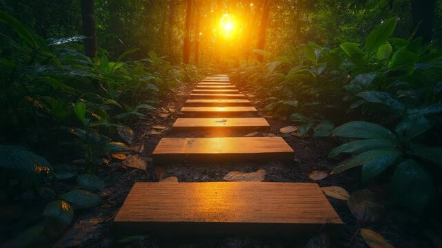 Road in mountains, path way through the autumnal forest natural way, road to the tropical forest field, relaxing with ecological environment