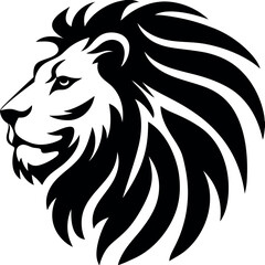 Lion face Logo, Loin face mascot logo. 