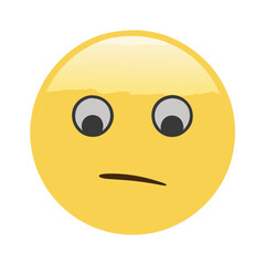 Fototapeta premium Emoji Neutral Face 