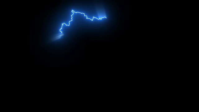 Telangana India State Map Glowing Effect Video