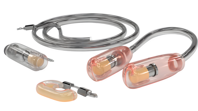 Surf earplugs and nose clip set, isolated on transparent background - Powered by Adobe