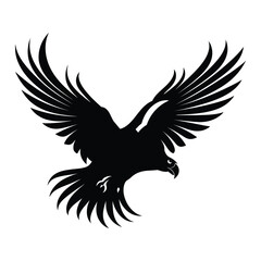 Fototapeta premium Eagle Minimalist and Simple Silhouette Vector illustration