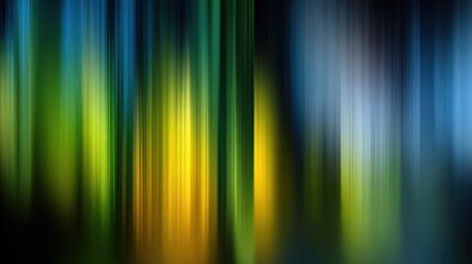 Chromatic Symphony: A vibrant symphony of vertical lines dances across the frame, with streaks of blue, green, and gold blending seamlessly, conveying a sense of movement and artistic expression.