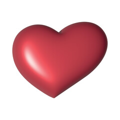 3d heart clipart Single element for design