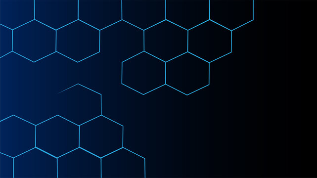 blue hexagon background