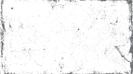 Scratched and dusty vintage texture design. Grunge black and white background with cracks and dirt. Old vector pattern surface for retro use.
