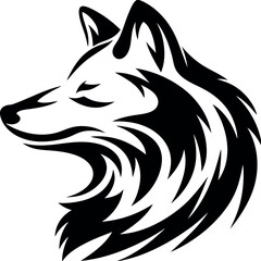 Fox, fox logo. Fox face Logo. 