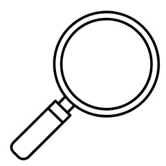 Magnifying glass icon set white graphics isolated on white background