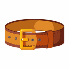 leather belt vector illustration, isolated on white background