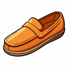 loafers vector illustration, isolated on white background