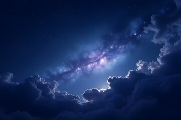 blue sky with clouds