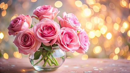 Soft Pink Roses Long Exposure Photography - Beautiful Floral Still Life Image