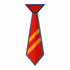 collar tie vector illustration, isolated on white background