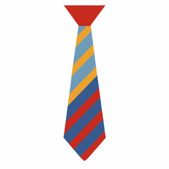 collar tie vector illustration, isolated on white background