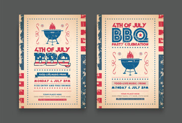USA Independence Day Cookout Flyer