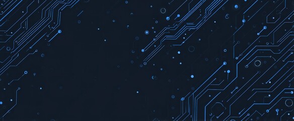 Abstract Dark Blue Technology Design