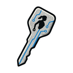 A high-quality image of a key, symbolizing security, access, success, and new opportunities. The image can be used for lock and security concepts, real estate, unlocking success, business strategies, 