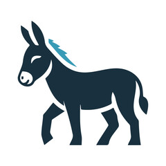 A donkey animal icon design 