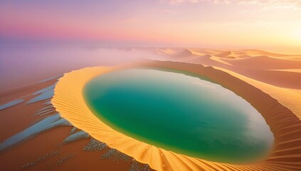 Sunrise in the desert