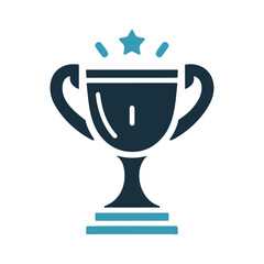 A success trophy icon design