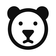 A bear head animal icon design