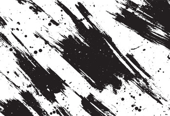 Rough black and white texture vector. Distressed overlay texture. Grunge background. Abstract textured effect. Vector Illustration.
