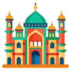 taj mahal vector illustration