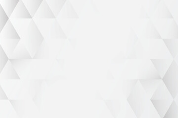 Abstract geometry triangle pattern white and gray background.vector