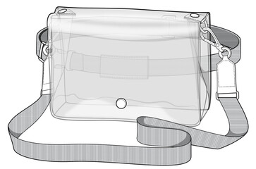 Bag Illustration, vector cad, vector illusration, fashion design, fashion drawing, flat cad, line drawing, vector. 