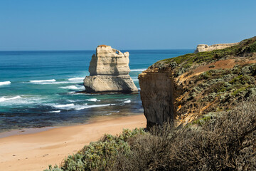 Twelve Apostles Rock Formations on the Great Ocean Road, Victoria, Australia
