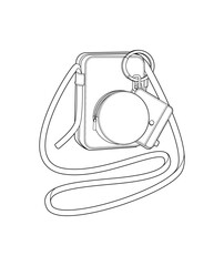 Bag Illustration, vector cad, vector illusration, fashion design, fashion drawing, flat cad, line drawing, vector. 